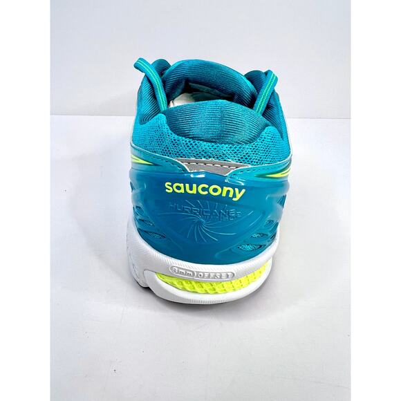 Saucony Size 10 Hurricane ISO 2 Womens Athletic Running Shoes BLUE/SILVER/CITRON - Picture 12 of 16